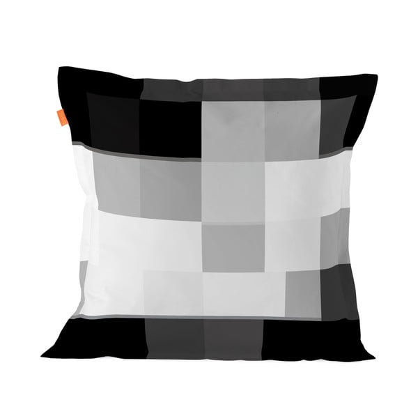 Blanc Net crno-bijela pamučna navlaka za jastuk, 60 x 60 cm