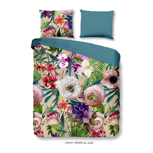 Pamučna posteljina za bračni krevet Good Morning Tropical, 200 x 200 cm
