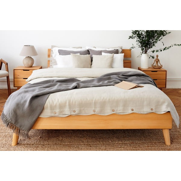 Bračni krevet od bukovog drveta 180x200 cm Greg 2 - The Beds-image-3