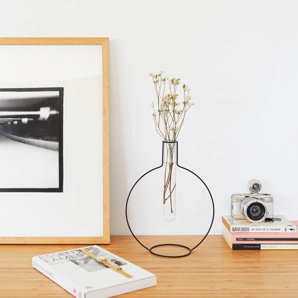 Crna vaza Balvi Silhouette Round-image-1