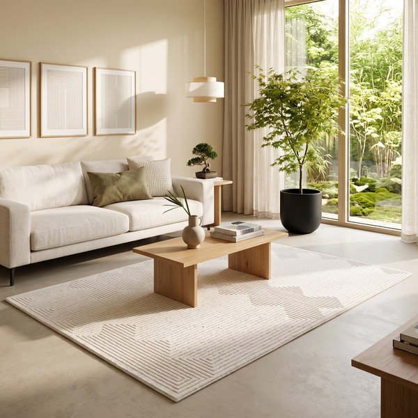 Krem tepih 200x290 cm Labyrinth – ESTE-image-4