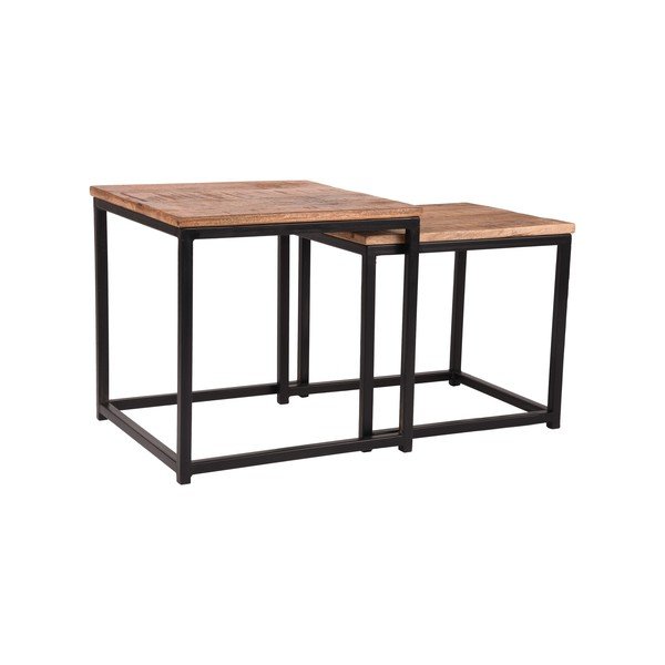 Set od 2 pomoćna stola od mangovog drveta LABEL51 Twain, širine 45 cm i 39 cm-image-4