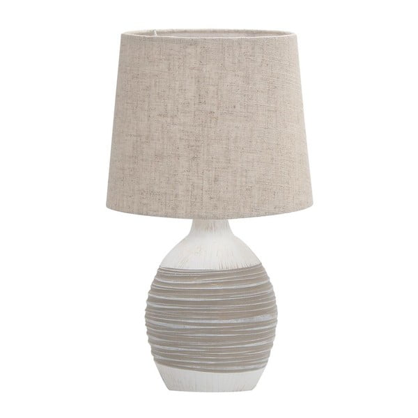Bež stolna lampa s tekstilnim sjenilom (visina 35 cm) Ambon – Candellux Lighting