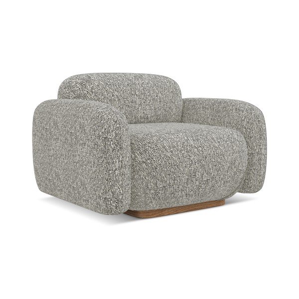 Siva fotelja Ailani – Makamii