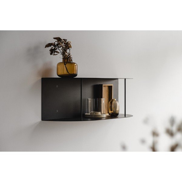 Crna metalna polica s više razina 60 cm Lina – noo.ma-image-2