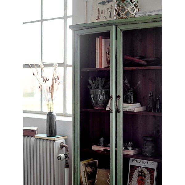 Svijetlo zelena viseća vitrina od masivne jele 81x122x18 cm Hazem – Bloomingville-image-1