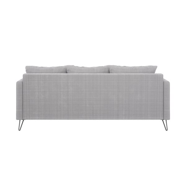 Svijetlo siva sofa od šenila 200 cm Freya – Ropez-image-2