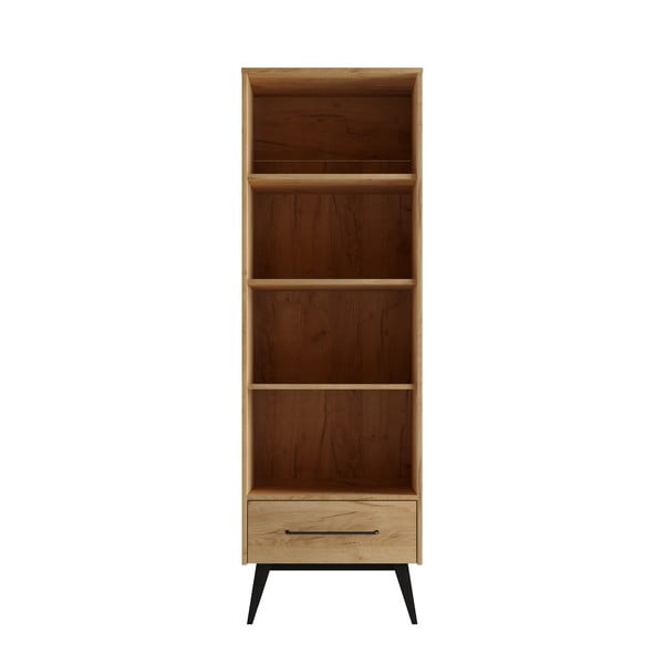 Dječja biblioteka u dekoru bukve u prirodnoj boji 65x200 cm Retro – Pinio