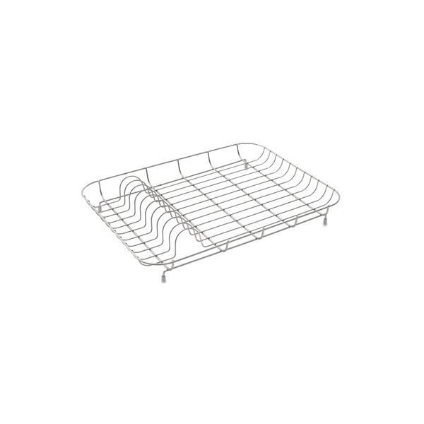 Kromirani metalni ocjeđivač posuđa Addis, 43 x 33 x 7 cm