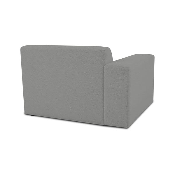 Siva modularna sjedeća garnitura od bouclé tkanine (s lijevim kutom) Roxy – Scandic-image-2