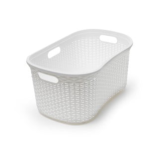 Bijela košara za rublje Addis Rattan Laundry Basket Calico