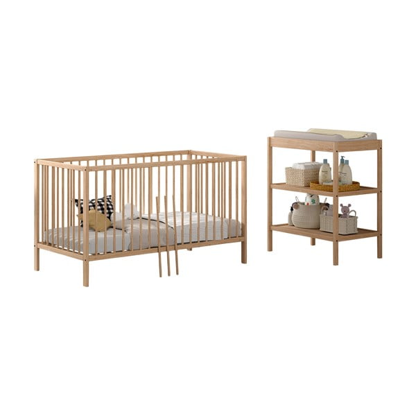 Set dječjeg namještaja 2 kom od masivne bukve Dino – Vipack