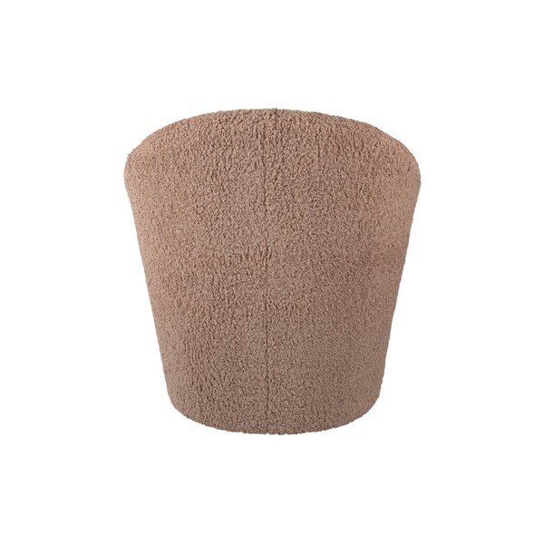 Smeđa fotelja od bouclé tkanine Cuddly  – Leitmotiv-image-4