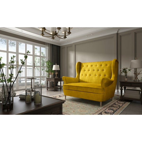 Žuta  sofa 150 cm Aros – ELTAP-image-1