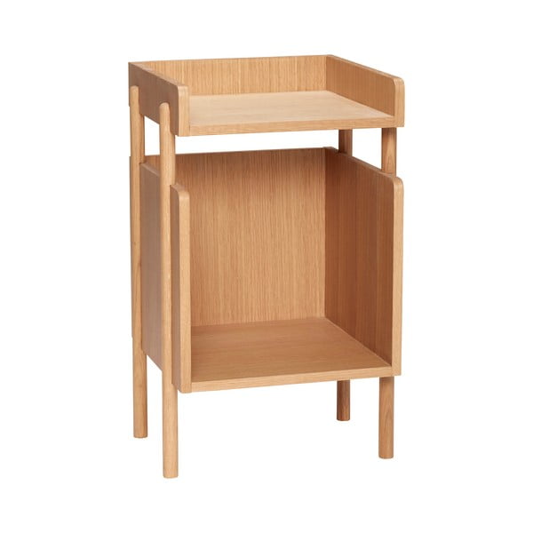 Noćni ormarić u dekoru hrasta u prirodnoj boji Archive – Hübsch