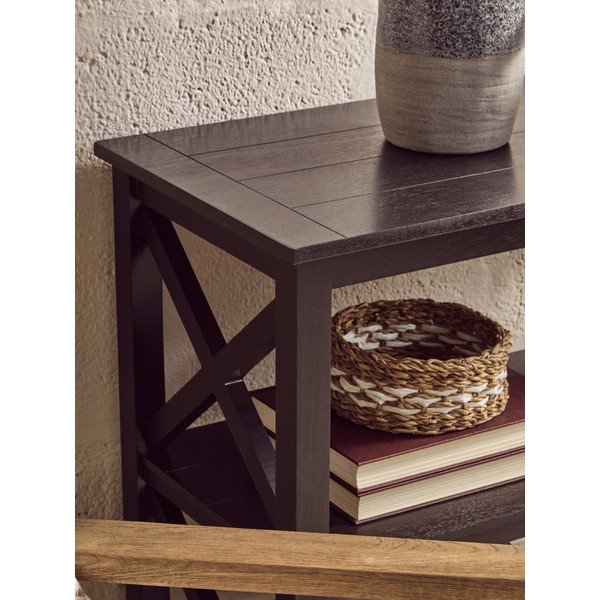 Crni regal od masivnog bora 40x81x81 cm Heritage – Premier Housewares-image-2
