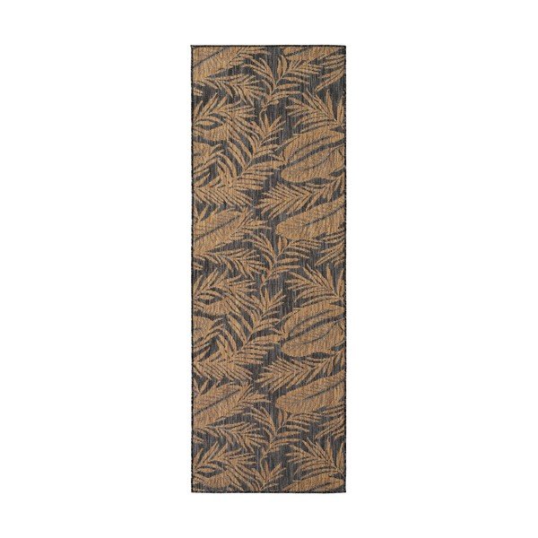 Crna/smeđa unutarnja i vanjska staza 80x250 cm Mira 1451 – Ayyildiz Carpets