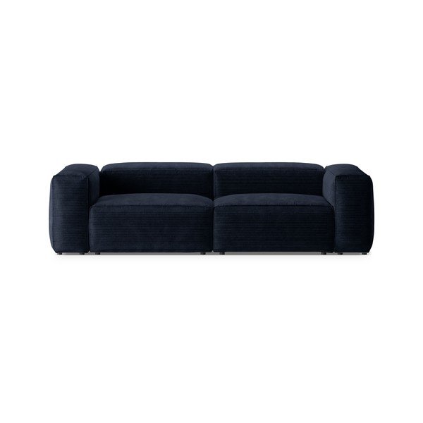 Tamno plava sofa od samta 264 cm Bergamo – Cosmopolitan Design