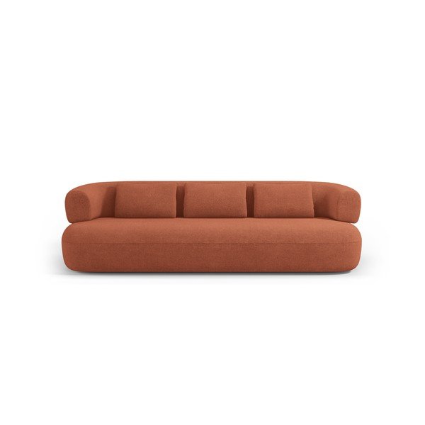 Sofa od bouclé tkanine boja terakote 226 cm Jenny – Micadoni -image-2