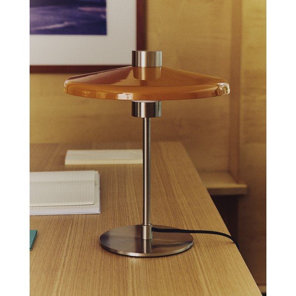 Narančasta stolna lampa s metalnim sjenilom (visina 32,5 cm) Nuvira – Kave Home-image-2