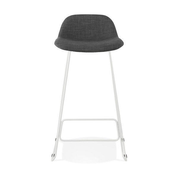 Sive bar stolica s bijelim nogama Kokoon Vancouver, sedam visina 76 cm-image-1