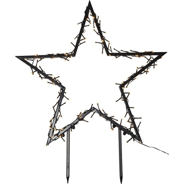 Crni svjetlosni ukras s božićnim motivom Spiky – Star Trading