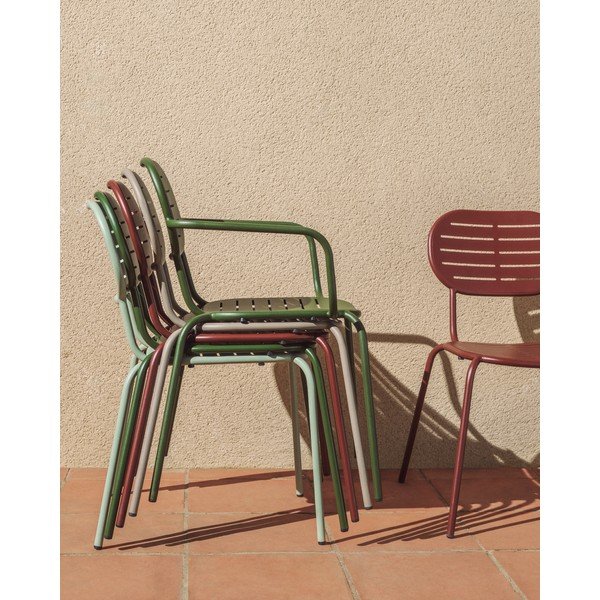 Bordo metalna vrtna stolica Brai – Kave Home-image-3