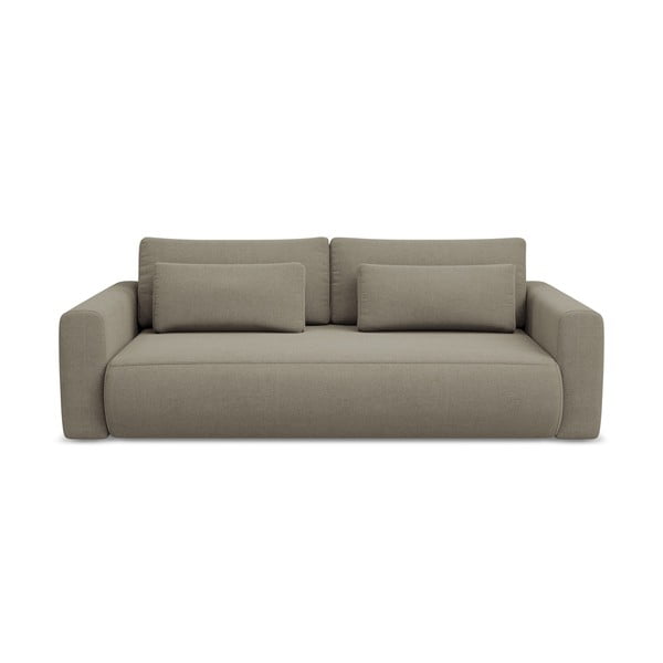 Svjetlo smeđa sklopiva/s prostorom za odlaganje sofa 238 cm Kapua – Makamii