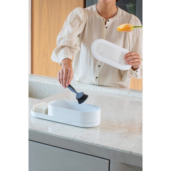 Bijeli plastičan držač za deterdžente SinkStyle – Brabantia-image-1