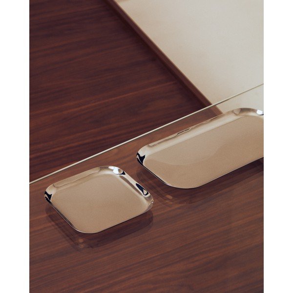 Pladnjevi u setu od nehrđajućeg čelika 2 kom za posluživanje 15x29 cm Nirela – Kave Home-image-1