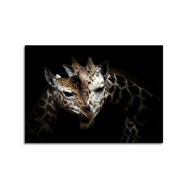 Slika Styler Glas Animals Žirafa, 70 x 100 cm
