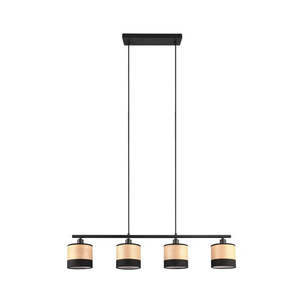 Crna/u prirodnoj boji viseća svjetiljka Bolzano – Trio