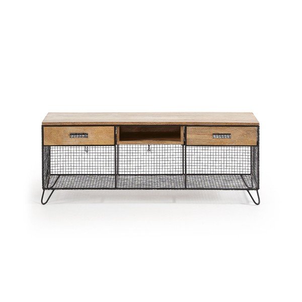 TV klupa od drveta manga Kave Home Interni, 120,5 x 46 cm-image-2