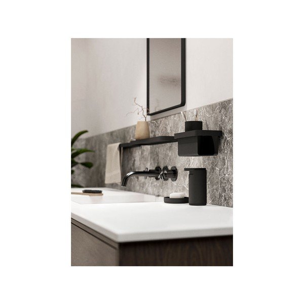 Crna duboka kupaonska polica Zone Rim, 22 x 11,4 cm-image-3