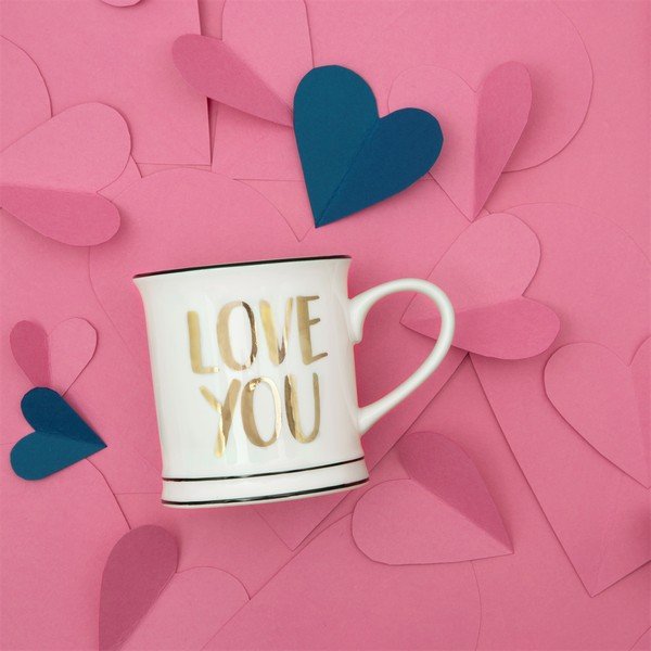 Bijela porculanska šalica Sass & Belle Love You, 400 ml-image-3