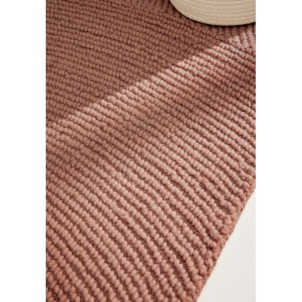 Ručno rađena vunena staza boja terakote 80x300 cm Calmio – Hanse Home-image-2