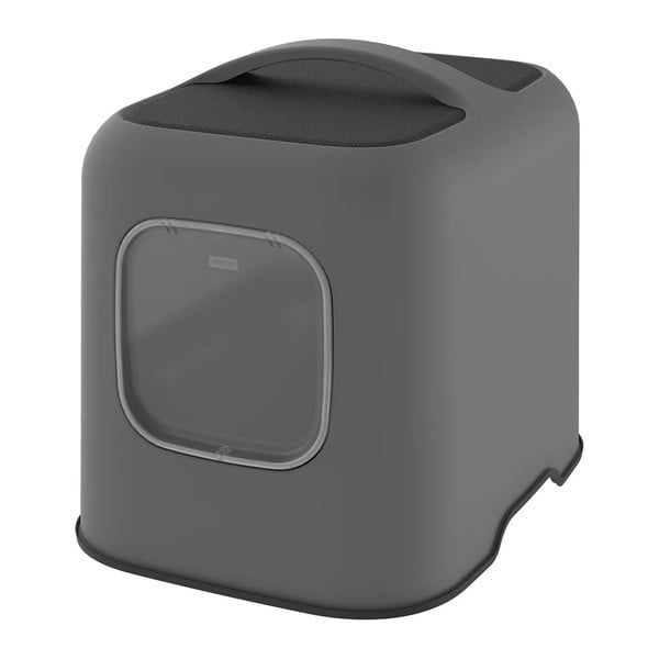 Antracitno sivi set pijeska za mačke i lopatice Biala – Rotho-image-1