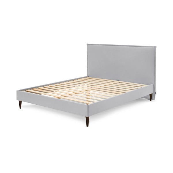 Sivi bračni krevet Bobochic Paris Sary Dark, 160 x 200 cm