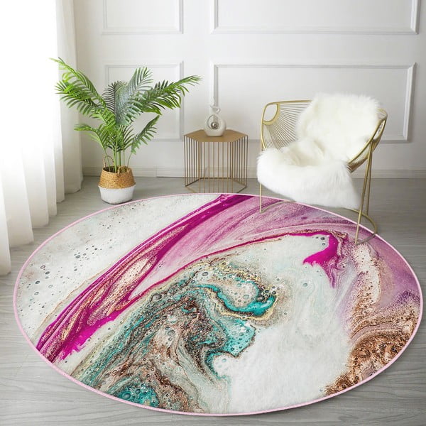 Periv/pogodan za robotski usisavač okrugli tepih ø 120 cm Comfort – Mila Home-image-3