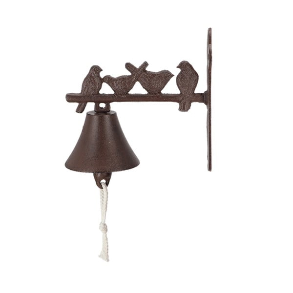 Zidno zvono od lijevanog željeza s ukrasnim pticama Esschert Design-image-2