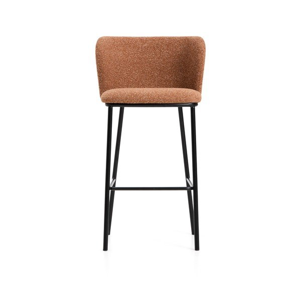 Podstavljena barska stolica boja terakote (visine sjedala 75 cm) Ciselia – Kave Home-image-3