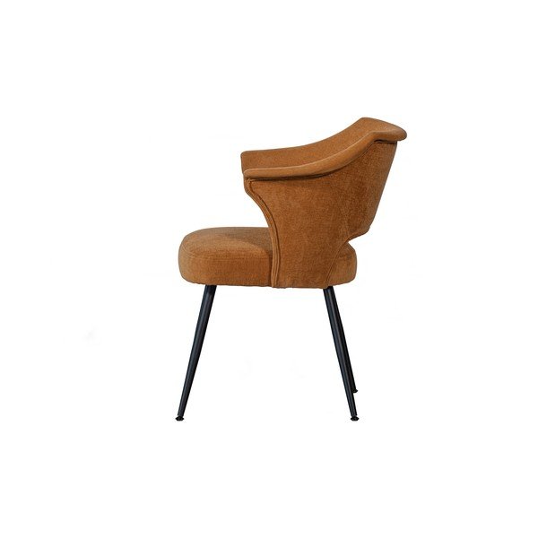 Oker žute baršunaste blagovaonske stolice u setu 2 kom Sits – Basiclabel -image-4