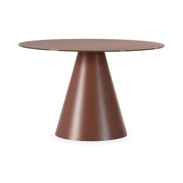 Okrugao blagovaonski stol sa staklenom pločom stola ø 120 cm Vida – MOME