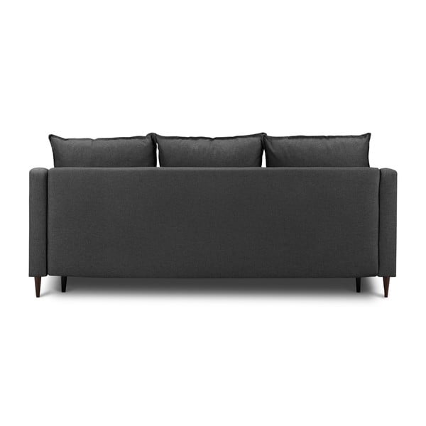 Tamnosivi kauč na razvlačenje s prostorom za odlaganje Mazzini Sofas Ancolie, 215 cm-image-3