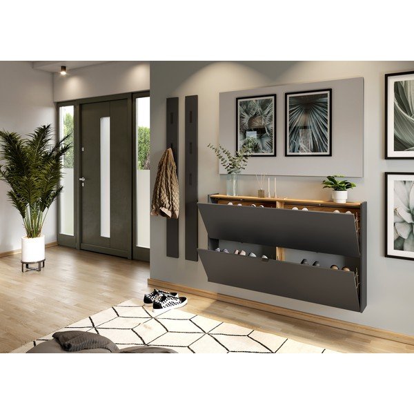 Antracitno sivi preklopni ormarić za cipele Ameca – Germania-image-4