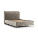 Bež tapecirani bračni krevet s prostorom za pohranu s podnicom 180x200 cm Shell – Maison de Rêve