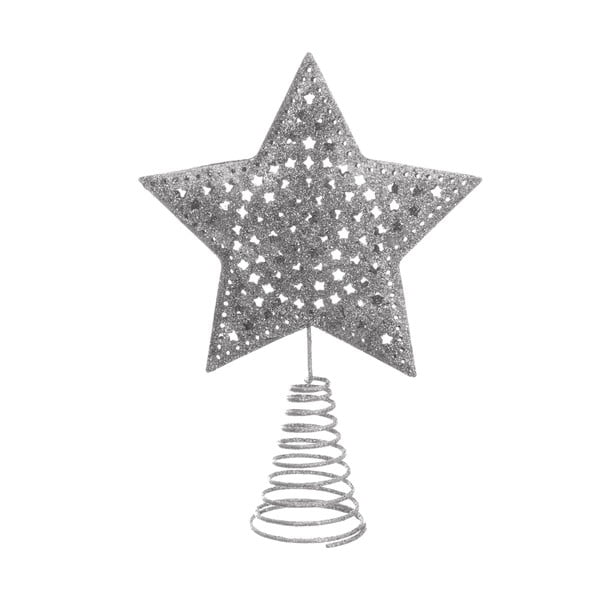 Zvijezda za božićno drvce u srebrnoj boji - Casa Selección