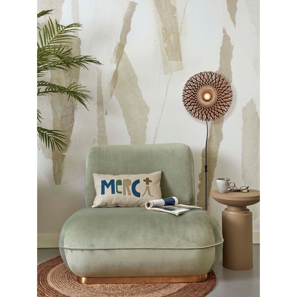 Crna/u prirodnoj boji zidna lampa ø 30 cm Kalimantan – Good&Mojo-image-3