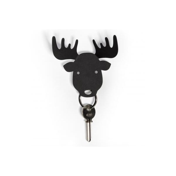 Crni Qualy Moose privjesak za ključeve