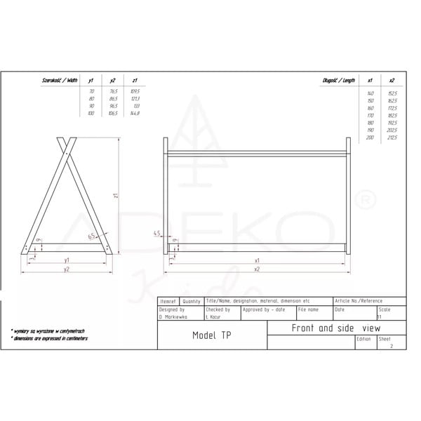Dječji krevetić od borovine Adeko Mila TP, 90 x 200 cm-image-4